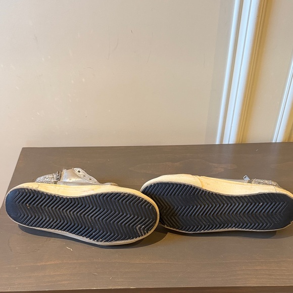 Golden Goose Silver Glitter High-Top Sneakers - Picture 7 of 10